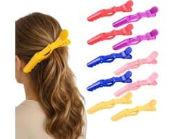 Haarclips Dames - Haarspeldjes Klemmen - Haarstyling Knippen - Antislip Zacht - 10 stuks - Mat