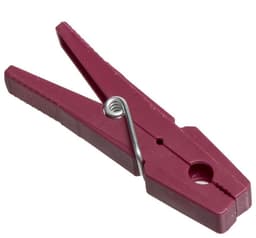 5Five pot met wasknijpers - 50x stuks - rood, groen en grijs - 7,5 cm - kunststof - Was ophangen - Was knijpers — thumbnail 4