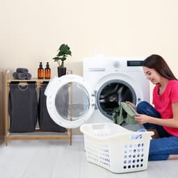 dubbele wasmand - 2 waszakken en plank - 37 liter - 73x64x33 cm - badkamer — thumbnail 5