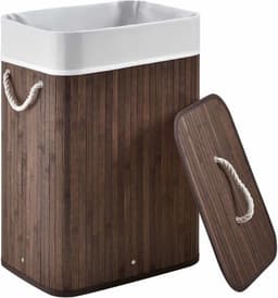 Bamboe Wasmand Curly - 72 L - Bruin - Uitneembare Waszak — thumbnail 5