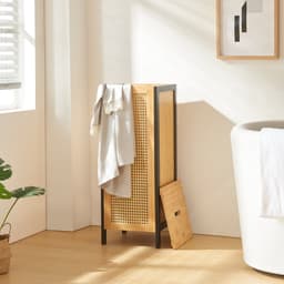 Wasmand Tervola met deksel 80x30x30 cm [en.casa] — thumbnail 1
