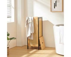 Wasmand Tervola met deksel 80x30x30 cm [en.casa]