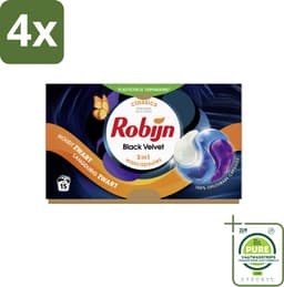 Robijn Wascapsules 3-in1 Black Velvet 15 stuks per verpakking - Voordeelverpakking - 4 stuks - Zwarte was - Zwart kleding — thumbnail 1