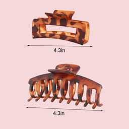 Set van 8 Grote Matte Haarklemmen voor Dik en Dun Haar — thumbnail 2