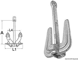 Sterk Anker voor Boten en Schepen (2.7 kg) — thumbnail 2