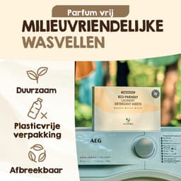 Mr. Green Mind Wasstrips 120 Wasbeurten Parfum Vrij Wasmiddel Wasstrips Wasmiddeldoekjes incl. wasverzachter — thumbnail 4