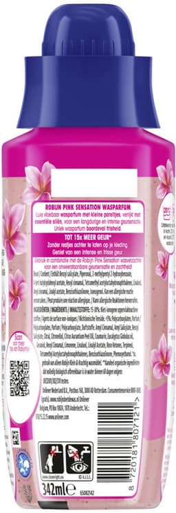 Robijn Intense Wasparfum - Pink Sensation - geeft je kleding een langdurige, intense geur - 342 ml — thumbnail 3
