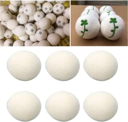 Herbruikbare Droogballen voor Wasdroger, 6 stuks, Hoge Dichtheid, Vermindert Statische Elektriciteit, Set van 6, Wasdroger Accessoires — thumbnail 5
