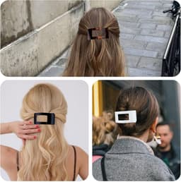 4x Platte haarspelden Grote Sterke Zijhaarklemmen voor Dames Geschikt voor Alle Haartypes — thumbnail 5