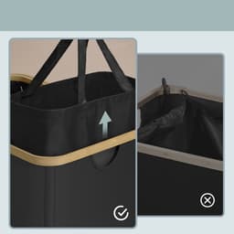 SONGMICS - Wasmand - Wasmand met Deksel - 3 Vakken - Uitneembare Waszak - 170 Liter Capaciteit — thumbnail 5