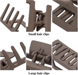 Grote Haarklemmen Set - 8 Stuks Antislip Haarspelden voor Dik en Dun Haar — thumbnail 3