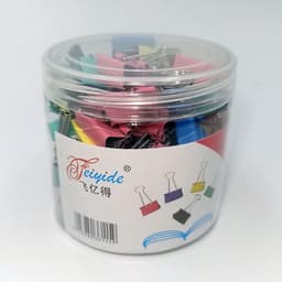 60 Gekleurde Metalen Binderclips Mini Formaat voor Kantoor, School en Thuis — thumbnail 3