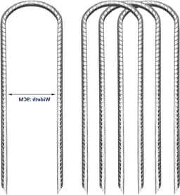Sterke grondankers voor trampolines, tenten, hekken en schommels - Set van metalen haringen voor camping en opgravingen — thumbnail 1