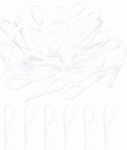 U-vormige krokodillenclip - Wasknijpers voor kleding - Set van 30 - Wit — thumbnail 2