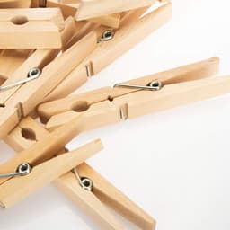 80x XL Houten Wasknijpers van Berkenhout - Onbehandeld en Duurzaam Kleding Pinnen — thumbnail 3