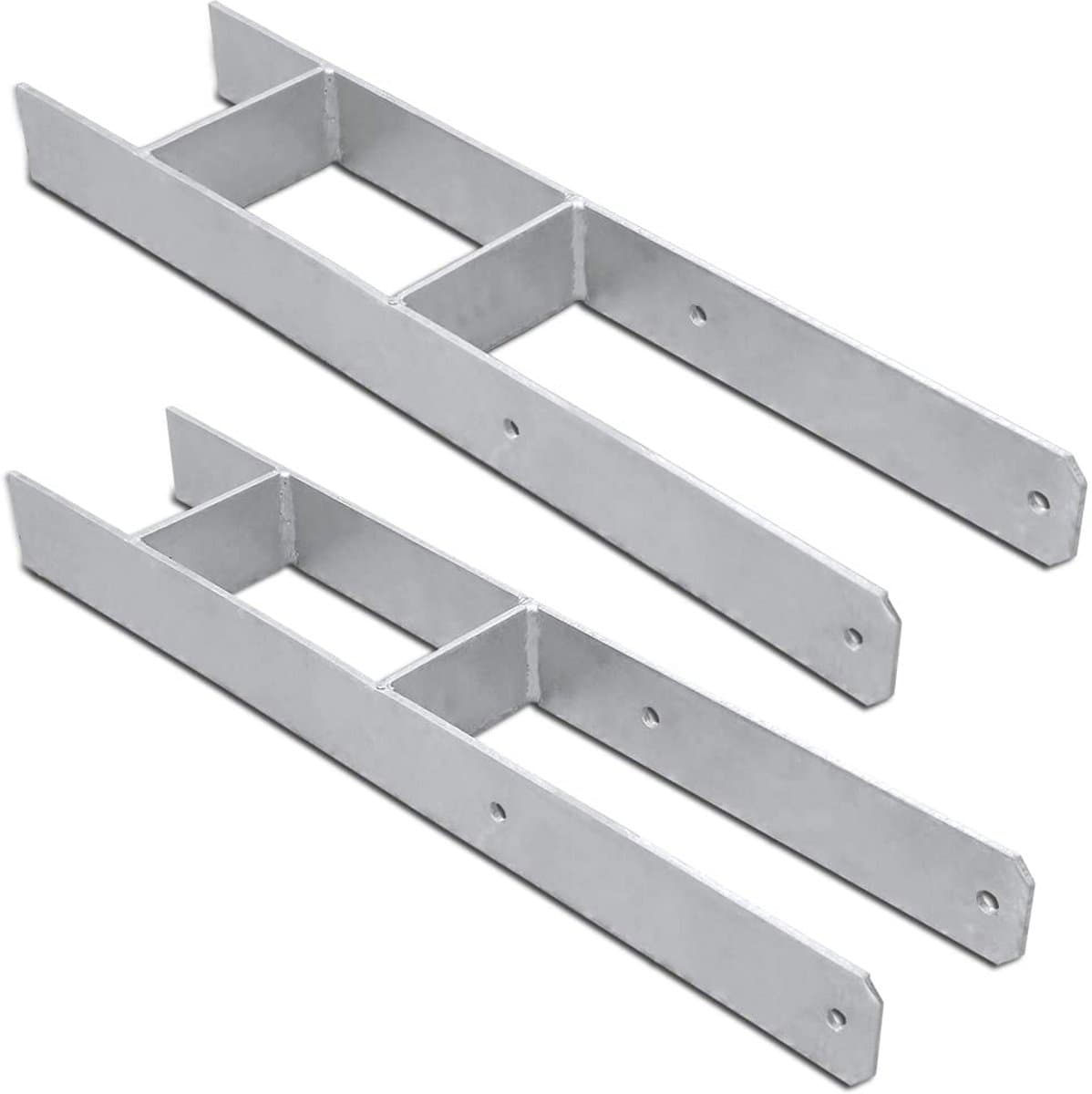 H-vormige Paalanker voor Beton Plaatsing - Stevige Verankering Houten Constructies — afbeelding 1