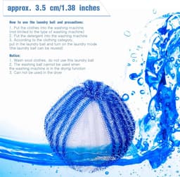 12 Stuks Haarverwijderaar Bollen voor Wasmachine & Droger | Herbruikbare Hond Kat Haarvangers - Blauwe Set – Effectief Pluizen & Haren Verwijderen — thumbnail 2