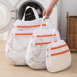 Waszak - 4 Stuks - Waszakken - Waszakjes - Wasnetten - Netwaszakken - Waszakjes Met Rits - Beschermzak voor Wasmachine - Laundry Bag - Kledingzakjes - Wassorteerder - Waszak Voor Delicate Stoffen - Voor Thuis, Slaapzaal, Hotel, Reizen — thumbnail 2