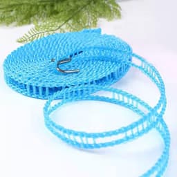 Travel Hanger and Portable Clothes Line - 4 Pcs Folding Hanger and 2 Pcs Windproof Clothesline for Outdoor Camping (PinkGreenBlueBeige) — thumbnail 3