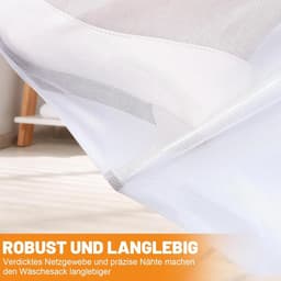 Wasnet voor wasmachine - Waszak met ritssluiting in 4 maten - Voor diverse kledingstukken - Handig en praktisch — thumbnail 2