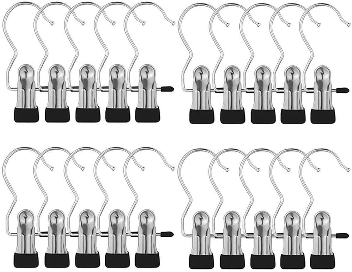 Roestvrij Stalen Washaken - Antislip Kledinghangers - 20 Stuks — afbeelding 1