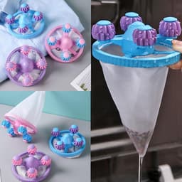 Allecto Plus - Reiniging en ontsmetting: Set van 3 filterzakken voor wasmachine met haarfilter - haarfilter netzak — thumbnail 2