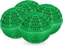 wasbal - set van 4 - voor wasmachine - tot 90°C - kunststof - groen — thumbnail 1