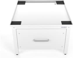 Wasophoogte® Wasmachine verhoger met lade - Wasmachine opbouwmeubel - Wasmachine sokkel - 42cm hoog - Wit - Universeel - Inclusief Lekbak — afbeelding 1