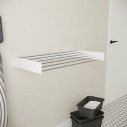 Wasophoogte® Wanddroogrek - Wasrek inklapbaar - Wasrek Hangend - Droogrek inklapbaar - 100cm - 6m drooglengte - inclusief boormal — thumbnail 4