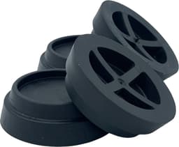 Fixem® - Trillingdemper wasmachine - Droger trillingdemper - Anti schudden - Wasmachine voet - Anti Trilling mat - Geschikt voor universeel gebruik - 4STUKS - Zwart - Zacht rubber geen PVC — thumbnail 1