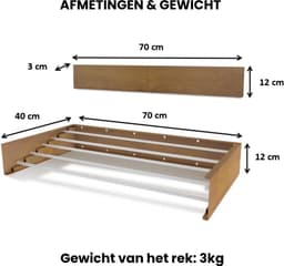 Wanddroogrek inklapbaar - wand droogrek — thumbnail 2