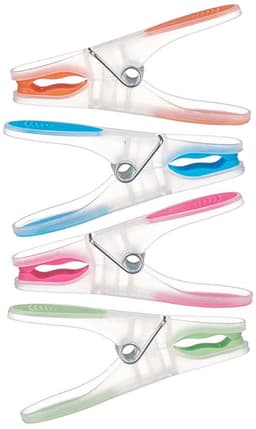 Anti-slip wasknijpers - 100x stuks - kleurenmix - kunststof - 8 cm — thumbnail 1