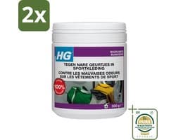 HG Wasmiddel Toevoeging Tegen Nare Geuren In Sportkleding 500 gr - Voordeelverpakking - 2 stuks - Nare geurtjes - Sportkleding geur
