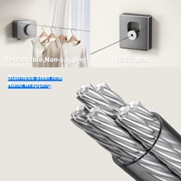 Verstelbare Wanddroger Kledinglijn - 4.2m — thumbnail 3