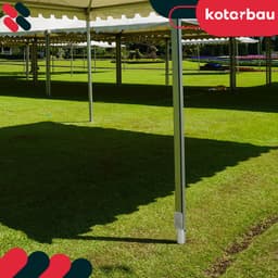 KOTARBAU® Paalhouder met Punt - Paalhouder om in de Grond te Slaan 735 mm 2 stuks - Paalhouder voor Schutting - 63x60 mm - Verzinkt Staal - Zilver — thumbnail 5