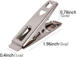 80x Sterke Metalen Wasknijpers RVS - Duurzame Kledingclips voor Binnen en Buiten — thumbnail 2