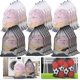 Grote netzakken voor wasgoed - 30 stuks - duurzaam polyester met trekkoord (61 x 91 cm) — thumbnail 1