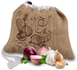 Kleine Jute Opbergzak voor Groenten en Fruit - Ademend en Lichtdicht — thumbnail 4