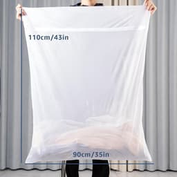 BOTC Waszakken - 90*110cm Waszak Groot - 1 set van 2 stuks - Waszak Wasmachine - Laundry bag - Waszakken - Zwart — thumbnail 5