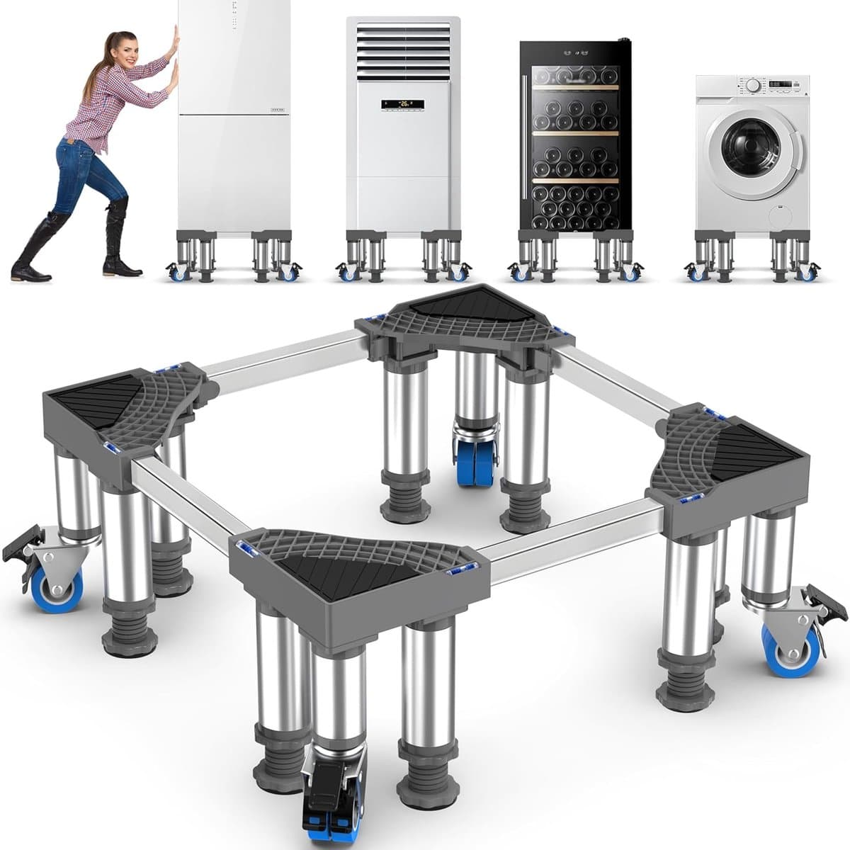 Wasmachine Verhoger - Ombouw - Kast - Grijs — afbeelding 1