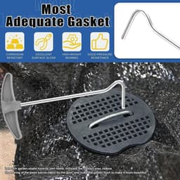 Grondankers voor Worteldoek en Tuinvlies - 50 Stuks 150 mm Lang met Bufferwasherset — thumbnail 5