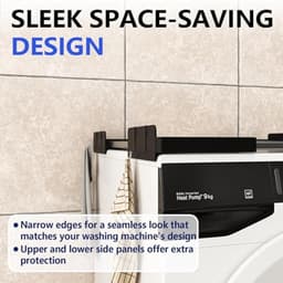 Universele Slimline Stapelset voor Wasdrogers - Ruimtebesparend Ont ontwerp met Multifunctionele Haken — thumbnail 4