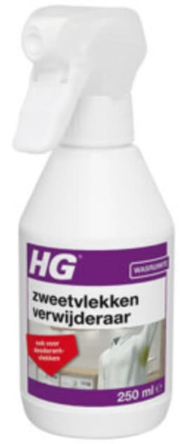 1 x HG Zweetvlekkenverwijderaar 250 ml - Zweetvlekken Verwijderen - Gele Vlekken Verwijderen - Deodorantvlekken Verwijderen - Textiel Reinigen - Wasmiddel Voor Vlekken — thumbnail 2