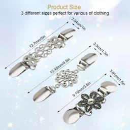 Ibenzoa® Set van 6 stijlvolle vintage clips voor kleding en accessoires — thumbnail 2
