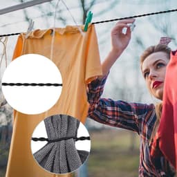 Elastische waslijn - 2 stuks - S - 1,5 m - Uitrekbaar tot 2,5 m - Reiswaslijn - Draagbaar en intrekbaar - Campingwaslijn met zuignap - Intrekbare waslijn - Waslijn - Buitenwaslijn - Stevig - Draagbaar - Geen boren nodig — thumbnail 4