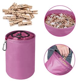 Grote Peg Bag met Sluitkoord en Hanghaak - Perfect voor Waskleding Pinnen en Organisatie — thumbnail 5