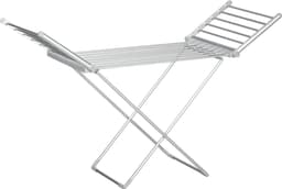 HOMCOM wasrek - staal - kunststof - 73L x 64B x 177H cm - blauw - wit — thumbnail 1