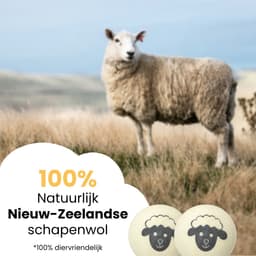 Drogerballen 6 stuks – 100% Nieuw-Zeelandse Schapenwol – Herbruikbare Wasdrogerballen – Verkort Droogtijd & Bespaart Energie – Antistatisch, Natuurlijke Wasverzachter – Inclusief Opbergzakje — thumbnail 4