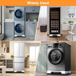 Solacis Wasmachine verhoger - Wasmachine kast - Wasmachine ombouw - Tussenstuk wasmachine droger - Wasmachineverhoger - Must have voor uw wasmachine! — thumbnail 4