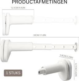 DailySupplies® Wanddroogrek - Droogrek Inklapbaar - Wasrek - Droogtoren - Droogrekken - Wit — thumbnail 2